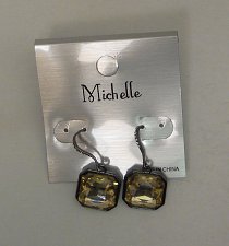 Buy Women Earrings Taupe Tones Rhinestones Fashion Drop Dangle MICHELLE Hook Fastene