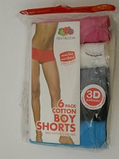 Buy SIZE 6-M Womens 5 Pack Boy Shorts Panties FRUIT OF THE LOOM Multi Color Assorted