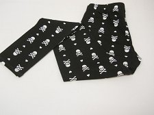 Buy Women Skull Leggings Black Halloween Gothic SIZE XL Skinny Legs Mid Rise