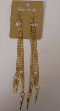 Buy Unisex Gothic Earrings Fashion Drop Dangle Gold Chain Spear FASHION JEWELRY Hook