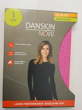Buy Brushed Crew Neck Top M 8-10 Pink Performance Baselayer Danskin Now Tagless