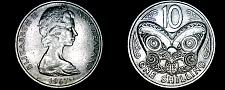 Buy 1967 New Zealand 10 Cent World Coin - Elizabeth II