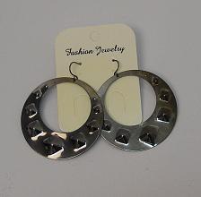 Buy Women Round Earrings Drop Dangle Silver Tones Hook Fasteners FASHION JEWELRY