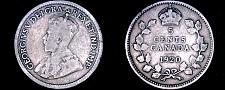 Buy 1920 Canada 5 Cent World Silver Coin - Canada - George V - Lot#9760