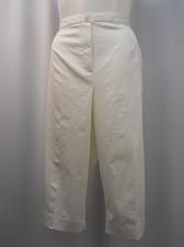 Buy Crop Capris Women Plus Size 24W ALFRED DUNNER Bright White Elastic Waistband
