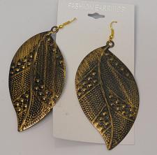 Buy Women Leaf Earrings Gold Tones Fashion Drop Dangle FASHION EARRINGS Hook