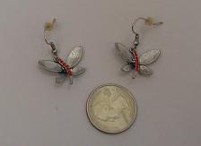 Buy Women Dragonfly Rhinestone Earrings Drop Dangle Silver Tones Hook Fasteners FASH