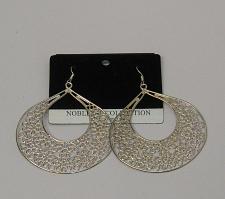 Buy Women Flower Teardrops Earrings Drop Dangle Silver Tones Hook Fasteners FASHION