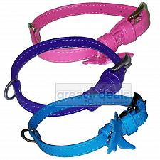 Buy Originale Collare di pelle per Cane XL Glamour Regolabile Imbottito 3.6cm Largo