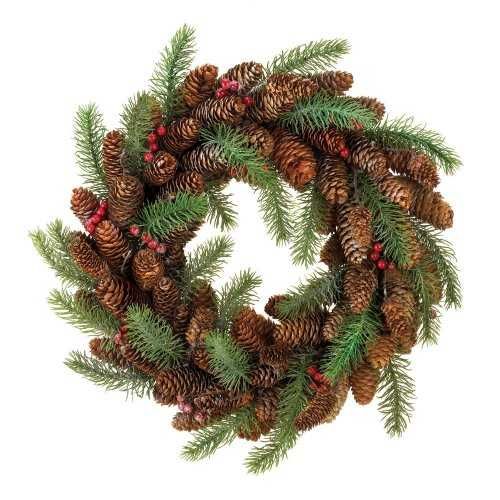 Pine Cone And Berry Christmas Wreath