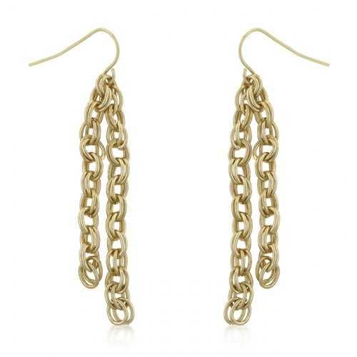 Rolo Chain Dangle Earrings