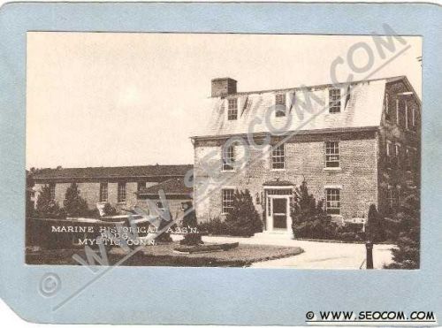 CT Mystic Postcard Marine Historical Ass'n Bldg ct_box3~1537