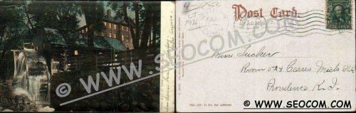 CT New London Postcard Town Mill Undivided Back ct_box4~1936