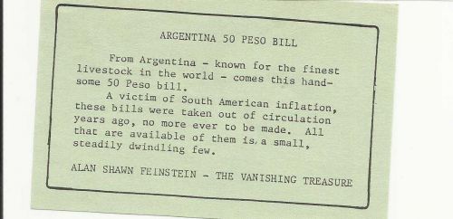 Argentina 50 Peso Bill