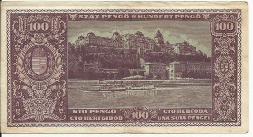 Canvas art print, Hungary Hungarian Banknote, 100 Pengő