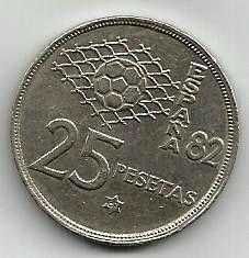 Spain 25 PESETA 1980