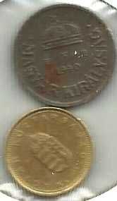 HUNGARY - 1940 2 Forint Rare + Bonus Coin!