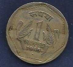 1985 India 1 Rupee