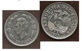 ECUADOR UN SUCRE 1975