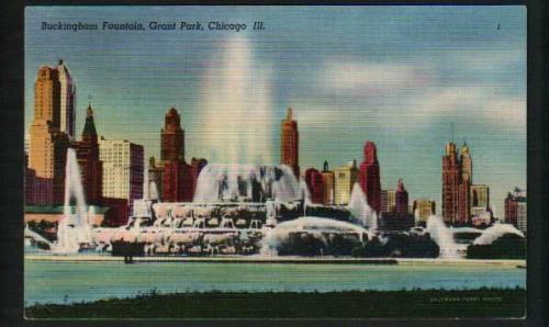 Buckingham Fountain, Grant Park, Chicago, Ill.