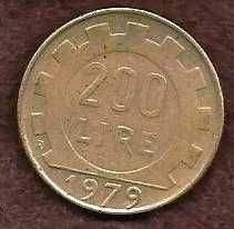 Italy 200 Lire 1979 Coin