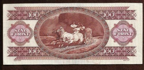 Hungary 100 Forint 1989 EF. Banknote 008247 Magayar Nemzeti Bank