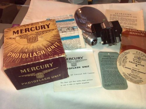 Vintage Mercury Flash Unit Photoflash Cat. No. M-29