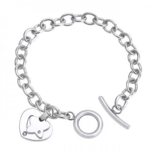 Stainless Steel Charm Bracelet