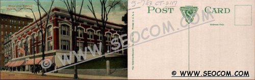 CT New London Postcard Manwaring Building State St ct_box4~2117