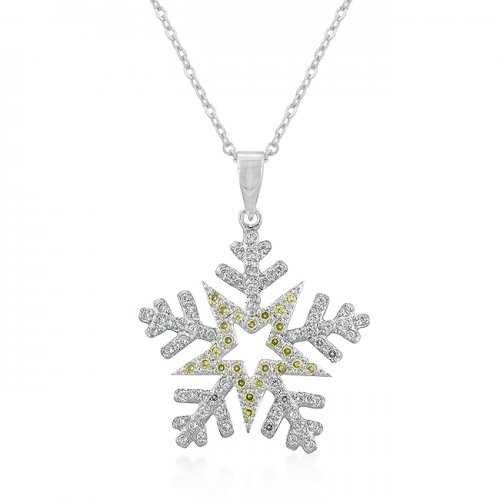 Pave Snowflake Pendant