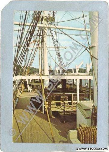 CT Mystic Postcard Mystic Seaport Charles W Morgan ct_box3~1491
