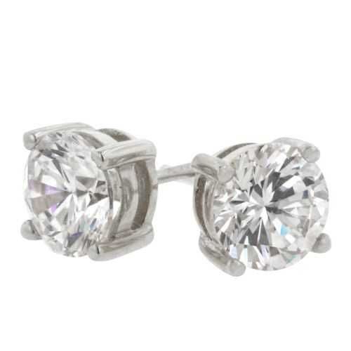 Clear Classic Studs 6.25mm Earrings