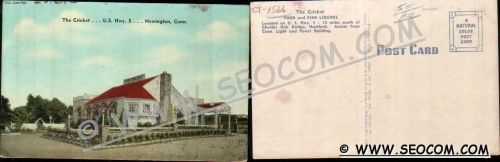 CT Newington Postcard The Cricket Food & Fine Liquors U S Hwy 5 ct_box4, g~1566