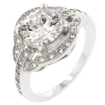 Antique Style Engagement Ring (size: 08)