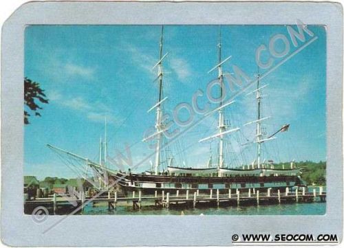 CT Mystic Postcard Mystic Seaport Charles W Morgan ct_box3~1500
