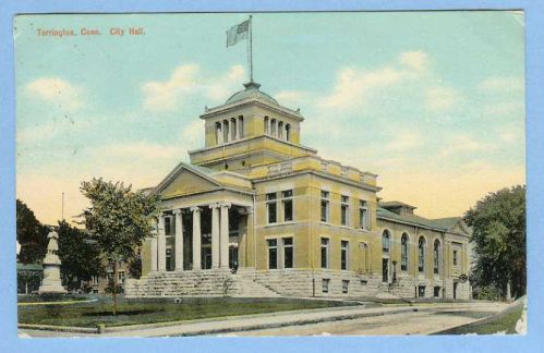 CT Torrington City Hall View Of Old City Hall Building ~689