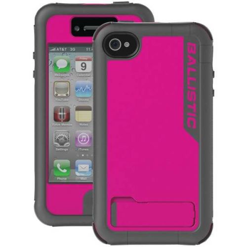 Ballistic Iphone 4 And 4s Every1 Case (charcoal And Pink)