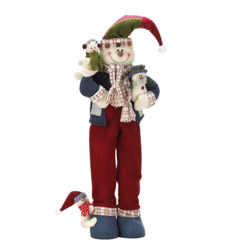 Plush Winter Snowman With Babies