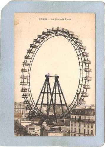 FRA Paris Amusement Park Postcard La Grande Roue top_box1~492