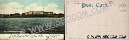 CT New London Postcard Fort Trumbull New London Harbor ct_box4~1831
