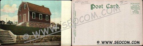 CT New London Postcard Nathan Hale School House ct_box4~2070