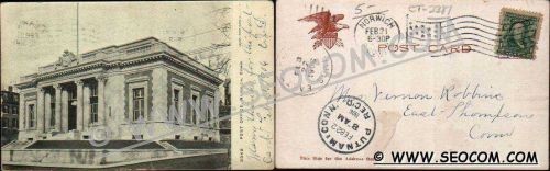 CT Norwich Postcard Post Office Undivided Back ct_box4~2381