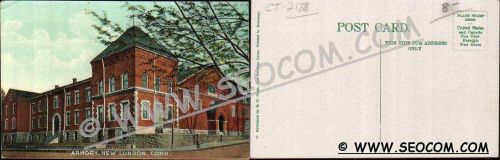 CT New London Postcard Armory Street Scene Intersection ct_box4~2188