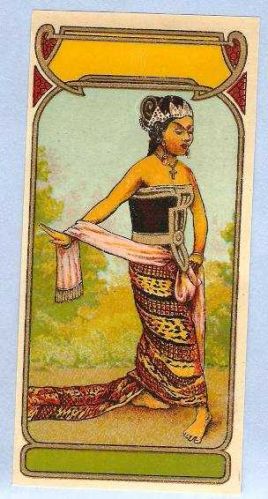 GEN India Fabric Ink/Dye Label Lady in sarong~15