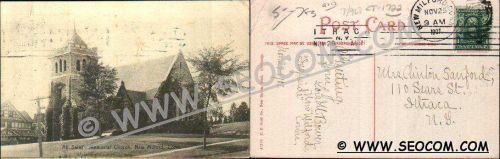 CT New Milford Postcard All Saint's Memorial Church ct_box4, getfrom3, ~1722