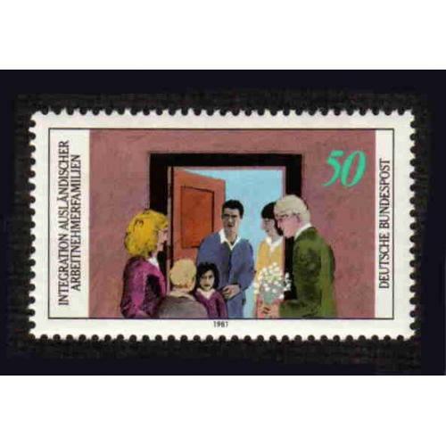German MNH Scott #1345 Catalog Value $.65