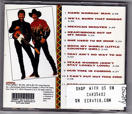 Hard Workin' Man by Brooks & Dunn CD 1993 - Very Good