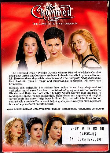 Charmed - Complete 6th Season DVD 2006, 6-Disc Set - Very Good