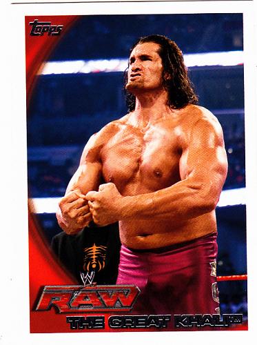 Great Khali #62 - WWE 2010 Topps Wrestling Trading Card