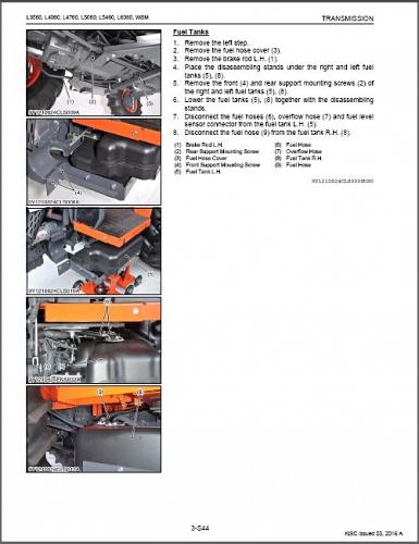 Kubota L3560 L4060 L4760 L5060 L5460 L6060 Tractor WSM Service Repair Manual CD